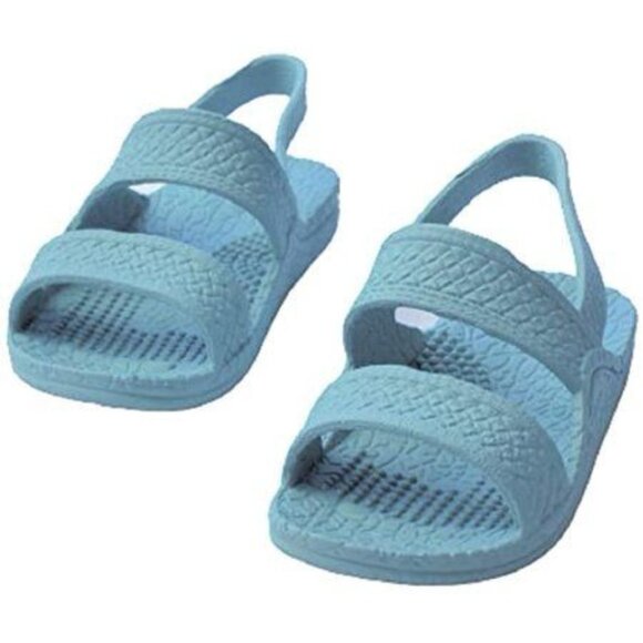 J-Slips Baby Aqua Blue Sandals With Textured Straps 4/5 - Picture 1 of 4
